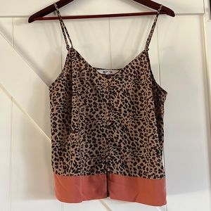 Leopard print tank top size medium